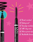 NYX Professional Makeup Micro Brow Pencil svinčnik za obrvi odtenek 08 Black 0.09 g