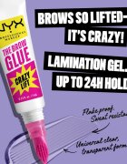 NYX Professional Makeup The Brow Glue Crazy Lift dolgoobstojni gel za obrvi 7 ml