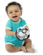 Oball Rattle Goals™ senzorična žogica Black & White 0m+ 1 kos