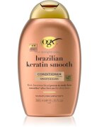 OGX Brazilian Keratin Smooth balzam za glajenje las za sijaj in mehkobo las 385 ml