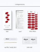 OHORA Gel Nail Sticker N Addict nalepke za nohte odtenek NB-022 30 kos