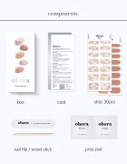 OHORA Gel Nail Sticker N Almond Blossom nalepke za nohte odtenek ND-066 30 kos