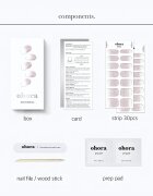 OHORA Gel Nail Sticker N Basic Nails no.3 nalepke za nohte odtenek NBS-003 30 kos