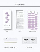 OHORA Gel Nail Sticker N Blueberry Jam nalepke za nohte odtenek NB-031 1 kos