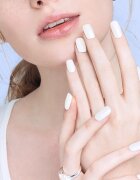 OHORA Gel Nail Sticker N Clean White nalepke za nohte odtenek NB-048 1 kos