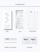 OHORA Gel Nail Sticker N Clean White nalepke za nohte odtenek NB-048 1 kos