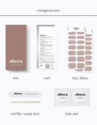 OHORA Gel Nail Sticker N Cream Beige nalepke za nohte odtenek NB-075 1 kos