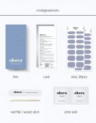 OHORA Gel Nail Sticker N Cream Cloud nalepke za nohte odtenek NB-077 1 kos