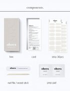 OHORA Gel Nail Sticker N Cream Cotton nalepke za nohte odtenek NB-076 1 kos