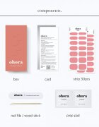 OHORA Gel Nail Sticker N Cream Glow nalepke za nohte odtenek NB-091 1 kos