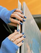 OHORA Gel Nail Sticker N Cream Indigo nalepke za nohte odtenek NB-071 1 kos