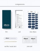 OHORA Gel Nail Sticker N Cream Indigo nalepke za nohte odtenek NB-071 1 kos