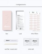 OHORA Gel Nail Sticker N Cream Light nalepke za nohte odtenek NB-089 1 kos