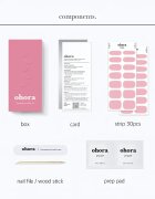 OHORA Gel Nail Sticker N Cream Pink nalepke za nohte odtenek NB-090 1 kos