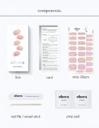 OHORA Gel Nail Sticker N Lazy Sunday nalepke za nohte odtenek ND-038 1 kos