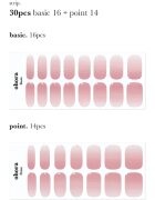 OHORA Gel Nail Sticker N Milk Rose nalepke za nohte odtenek ND-173 1 kos