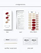 OHORA Gel Nail Sticker N Rosewood nalepke za nohte odtenek ND-047 1 kos