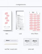 OHORA Gel Nail Sticker N Tint Baby nalepke za nohte odtenek NB-102 1 kos