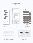 OHORA Gel Nail Sticker N Tint Black nalepke za nohte odtenek NB-068 1 kos
