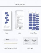 OHORA Gel Nail Sticker N Tint Bluesy nalepke za nohte odtenek NB-083 1 kos