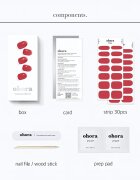 OHORA Gel Nail Sticker N Tint Brick nalepke za nohte odtenek NB-067 1 kos