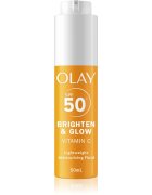 Olay Vitamin C Brighten & Glow vlažilni fluid z niacinamidom SPF 50+ 50 ml