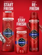 Old Spice Captain trdi deodorant za moške 2x85 ml