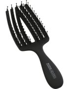 Olivia Garden Club The Nomad Detangling&Shine Fingerbrush​ ravna krtača za lase Black 1 kos