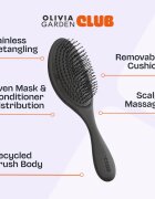Olivia Garden Club The Reset Wet&Curly Detangling Hairbrush ravna krtača z etuijem 1 kos