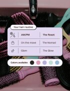Olivia Garden Club The Reset Wet&Curly Detangling Hairbrush ravna krtača z etuijem 1 kos