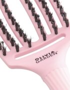 Olivia Garden Fingerbrush ThinkPink Boar & Nylon Jaipur Rose krtača za lase 1 kos