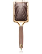 Olivia Garden Rectangular Paddle krtača za lažje razčesavanje las Gold&Brown 1 kos