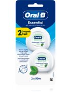 Oral-B Essential Floss Mint voskasta zobna nitka z metinim okusom 2x50 m