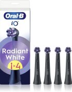 Oral-B iO Radiant White nadomestne glave za zobno ščetko z belilnimi vlakni Black 4 kos
