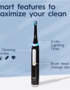Oral-B iO White Clean električna zobna ščetka z etuijem za polnilno postajo Matte Black 1 kos