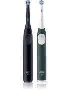 Oral-B iO2 električna zobna ščetka DUO paket Matt Black & Forest Green 1 kos