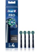 Oral-B PRO Cross Action nadomestne glave za zobno ščetko Black 4 kos
