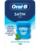 Oral-B Satin Tape Waxed Mint zobna nitka meta 50 m