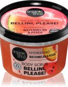 Organic Shop Bellini please! vlažilni piling za telo dišave watermelon & peach 250 ml