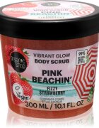 Organic Shop Body Scrub Pink Beachin' posvetlitveni piling za telo dišave Fizzy Strawberry 300 ml