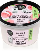Organic Shop Lychee & 5 Oils negovalna krema za telo 250 ml
