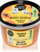 Organic Shop Organic Papaya & Sugar sladkorni piling za telo 250 ml