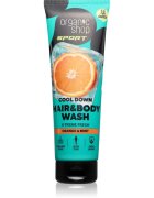 Organic Shop Sport Orange & Mint gel za prhanje za telo in lase z osvežujočim učinkom 200 ml