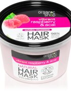 Organic Shop Vibrant Raspberry & Acai hranilna maska za lase 250 ml