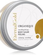 Organique Eternal Gold Smoothing Therapy mehčalni sladkorni piling z bleščicami 200 g