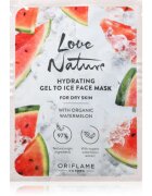 Oriflame Love Nature Gel To Ice Organic Watermelon vlažilna maska za obraz za suho kožo 10 ml