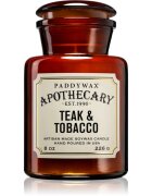 Paddywax Apothecary Teak & Tabacco dišeča sveča 226 g