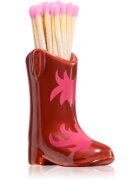 Paddywax Cowboy Boot Match Holder vžigalice Red & Pink Flame 25 kos