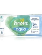 Pampers Harmonie Aqua vlažni čistilni robčki za otroke 48 kos