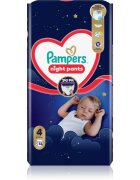 Pampers Night Pants Size 4 hlačne plenice za enkratno uporabo za noč 9-15 kg 52 kos